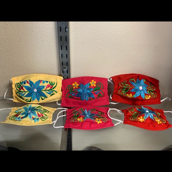 Yellow Faces handcrafted Mask